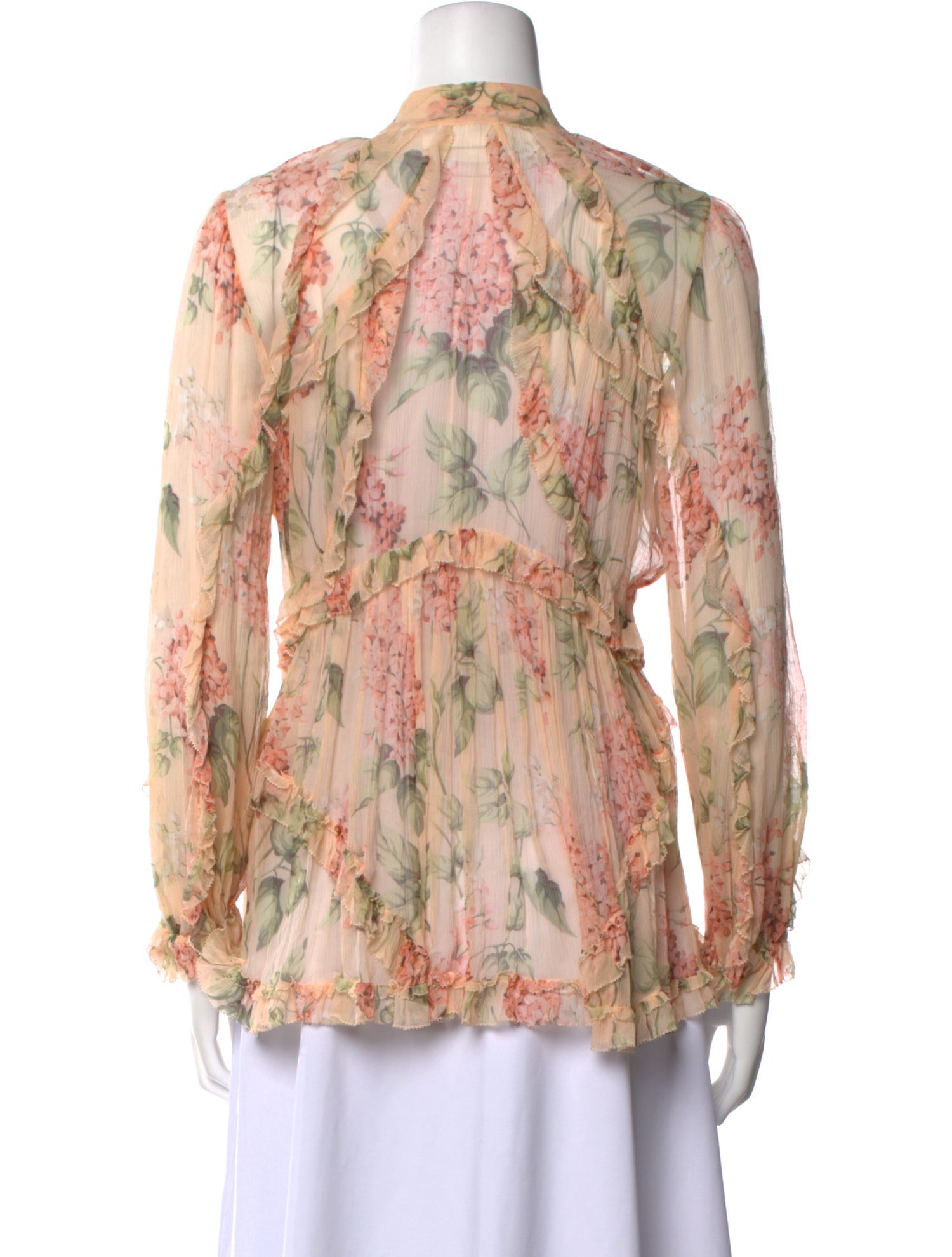 Zimmermann Silk Floral Print Blouse