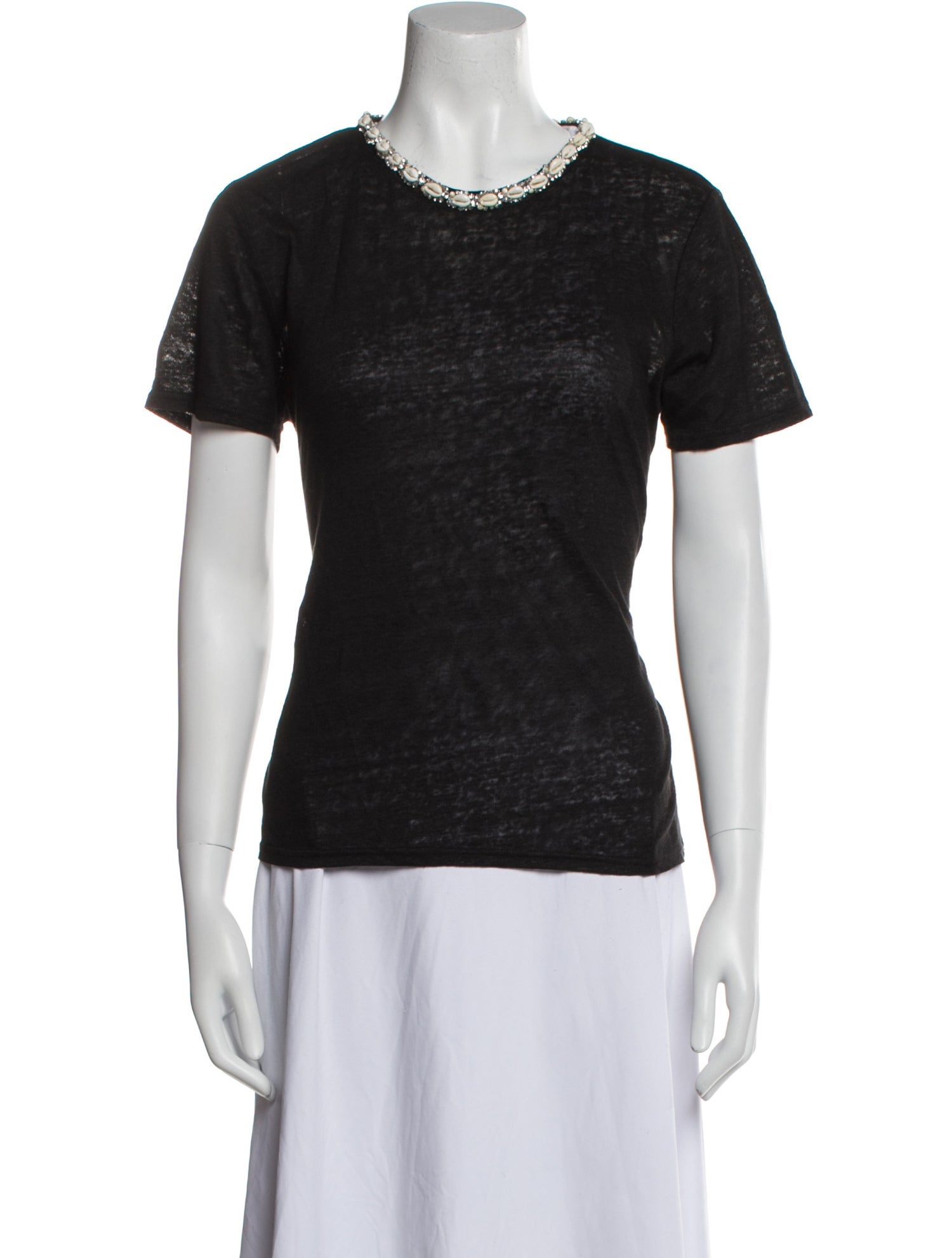 Zimmermann Linen Crew Neck T-Shirt