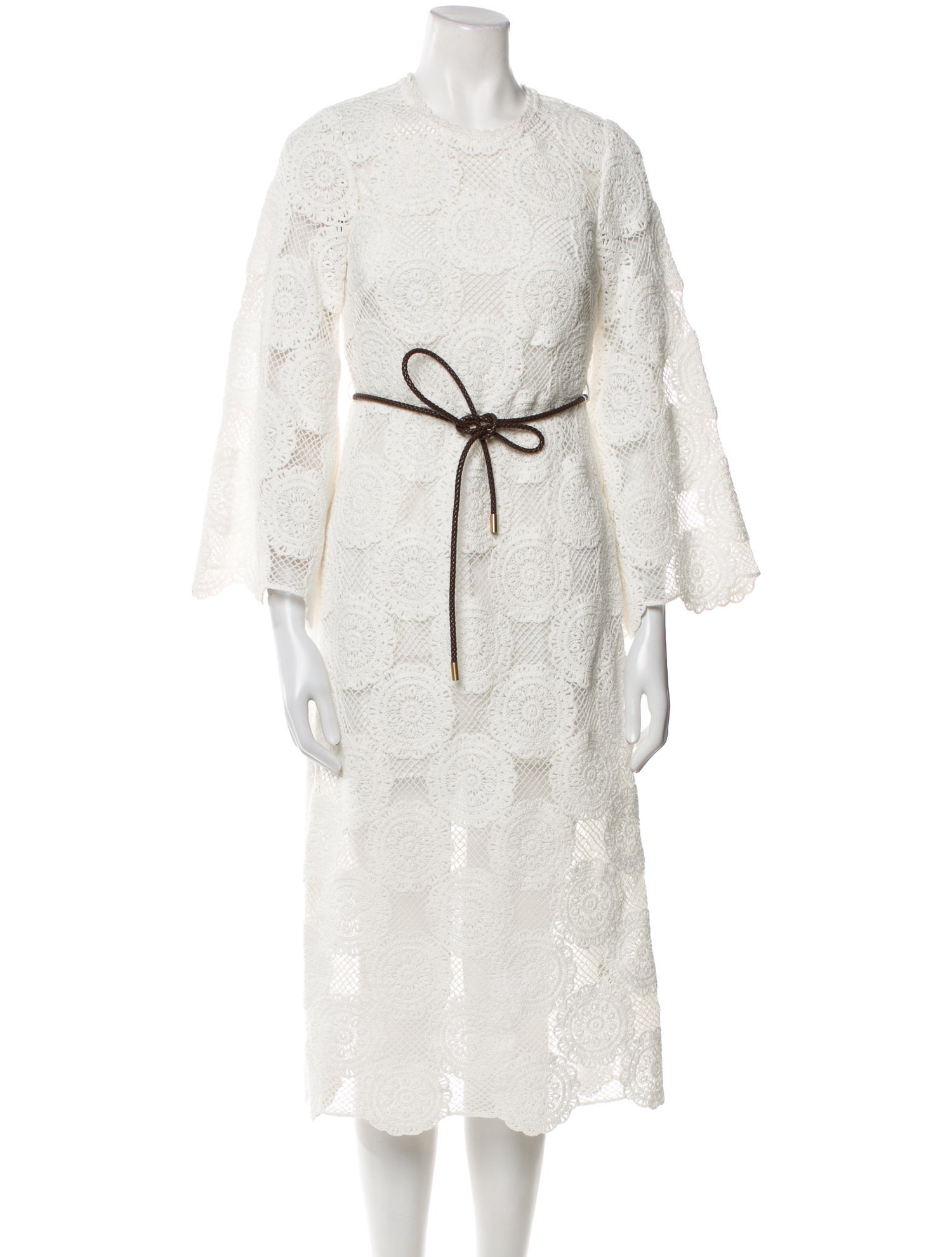 Zimmermann Crochet Midi Length Dress