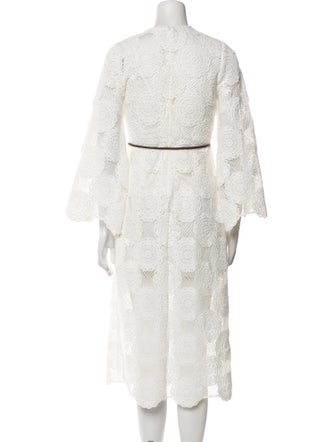 Zimmermann Crochet Midi Length Dress