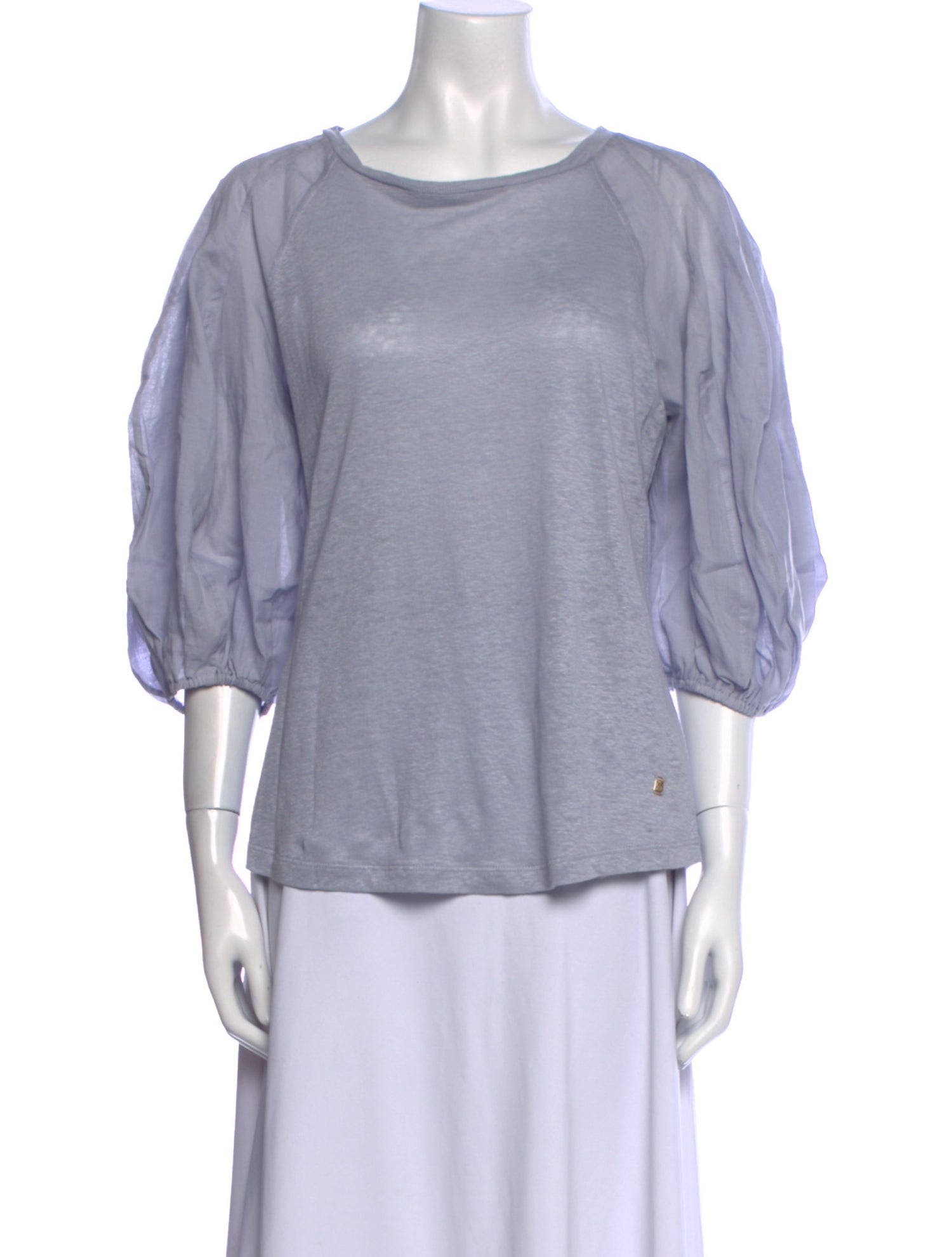 Zimmermann Linen Bateau Neckline T-Shirt