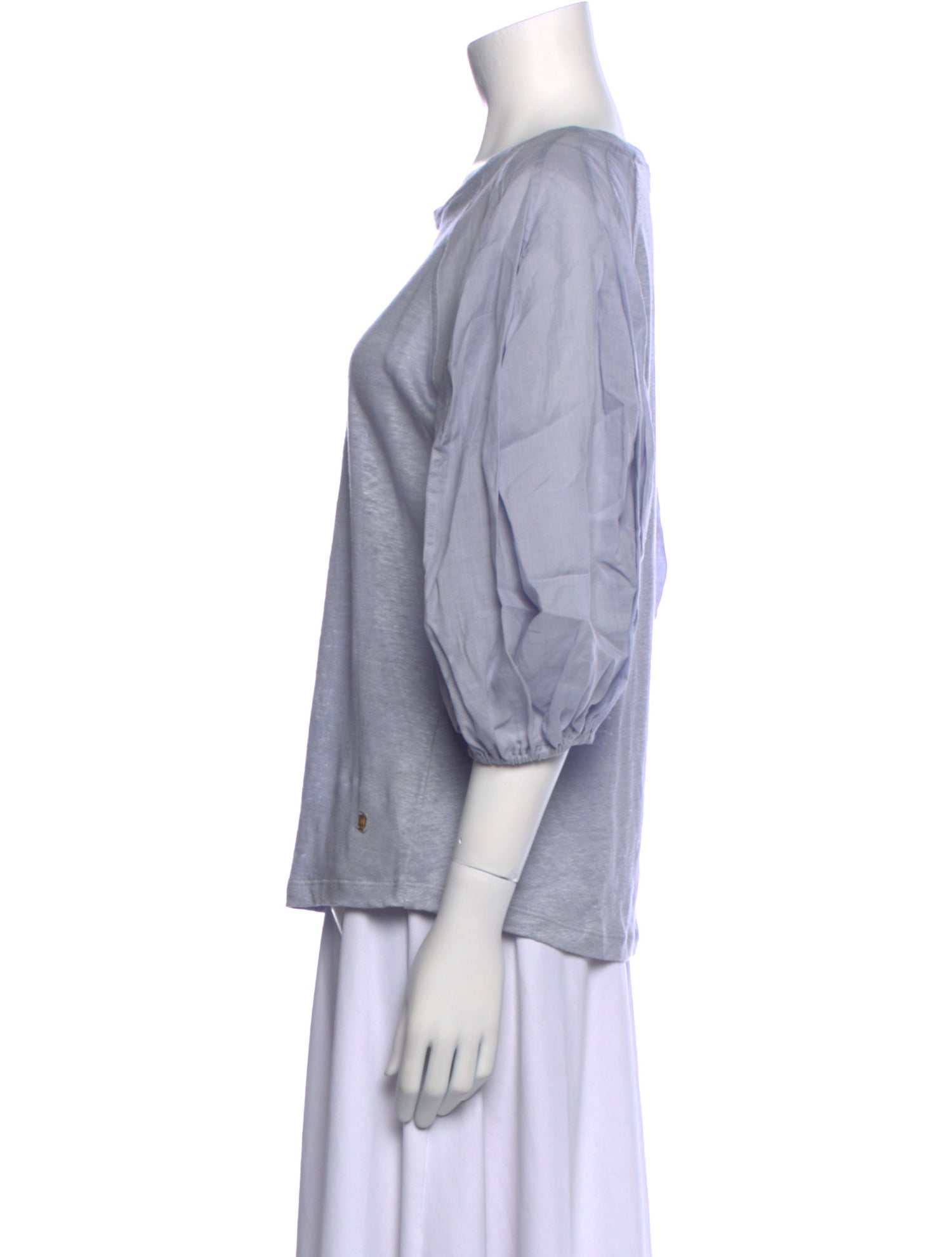 Zimmermann Linen Bateau Neckline T-Shirt