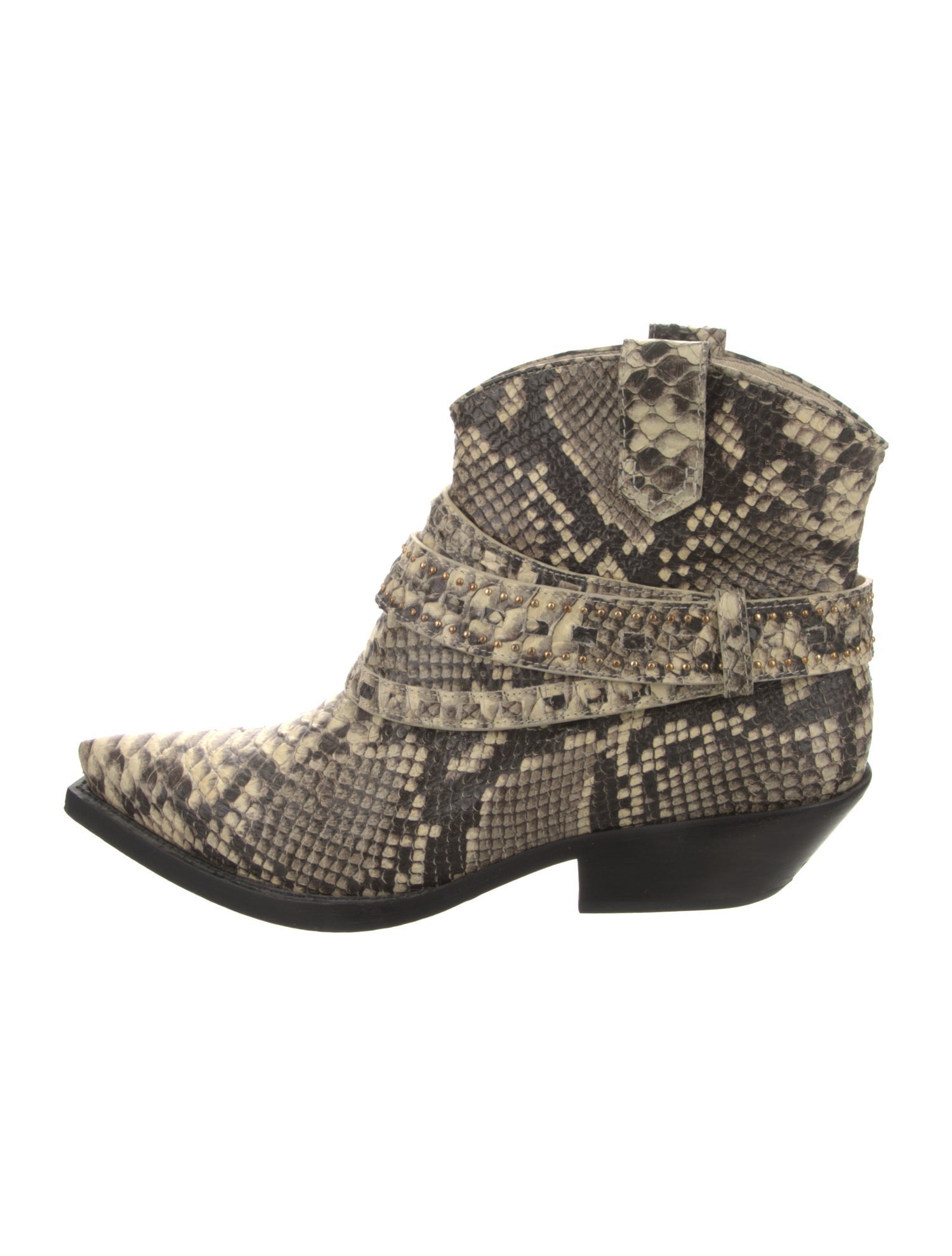 Zimmermann Snakeskin Animal Print Western Boots