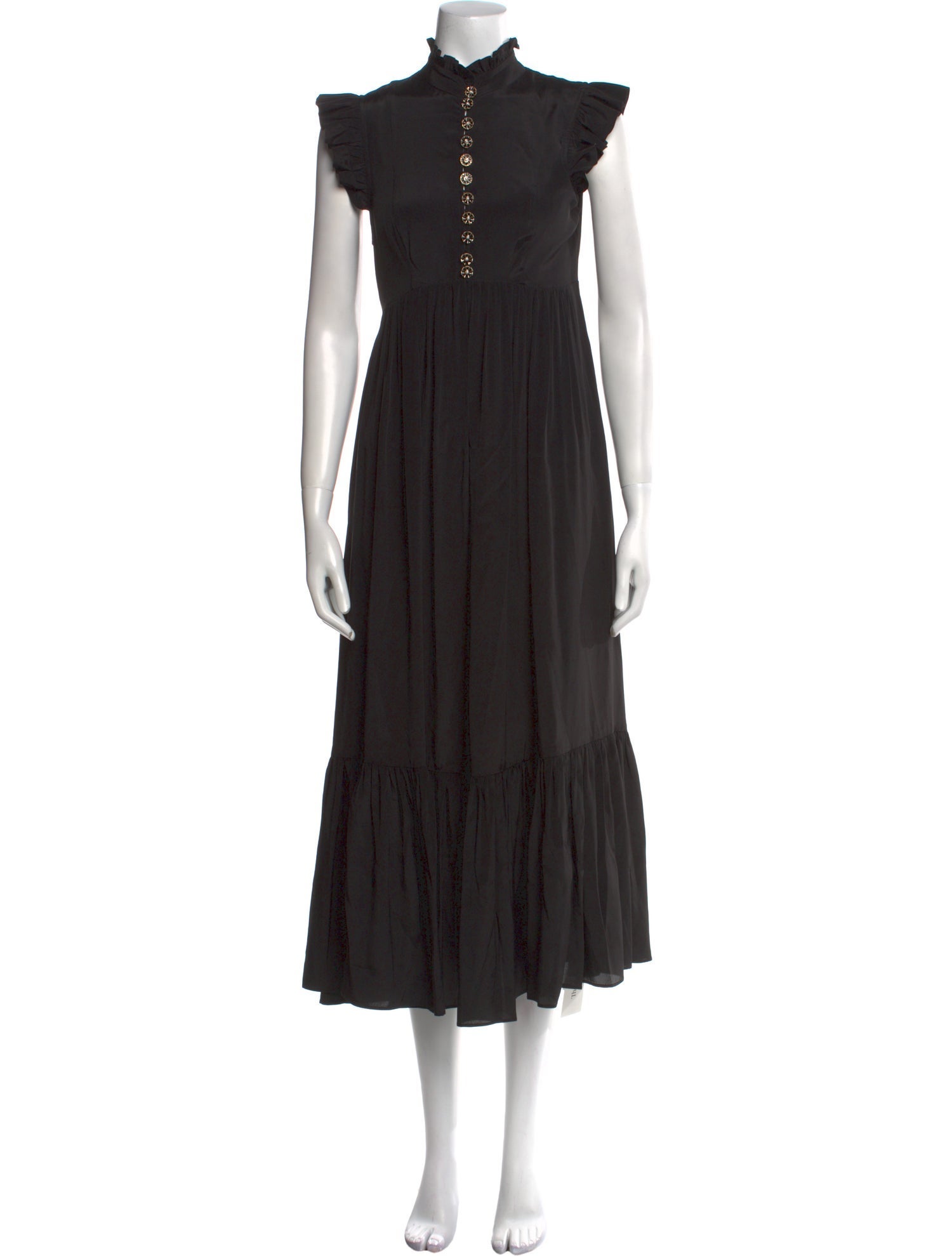 Zimmermann Mock Neck Long Dress