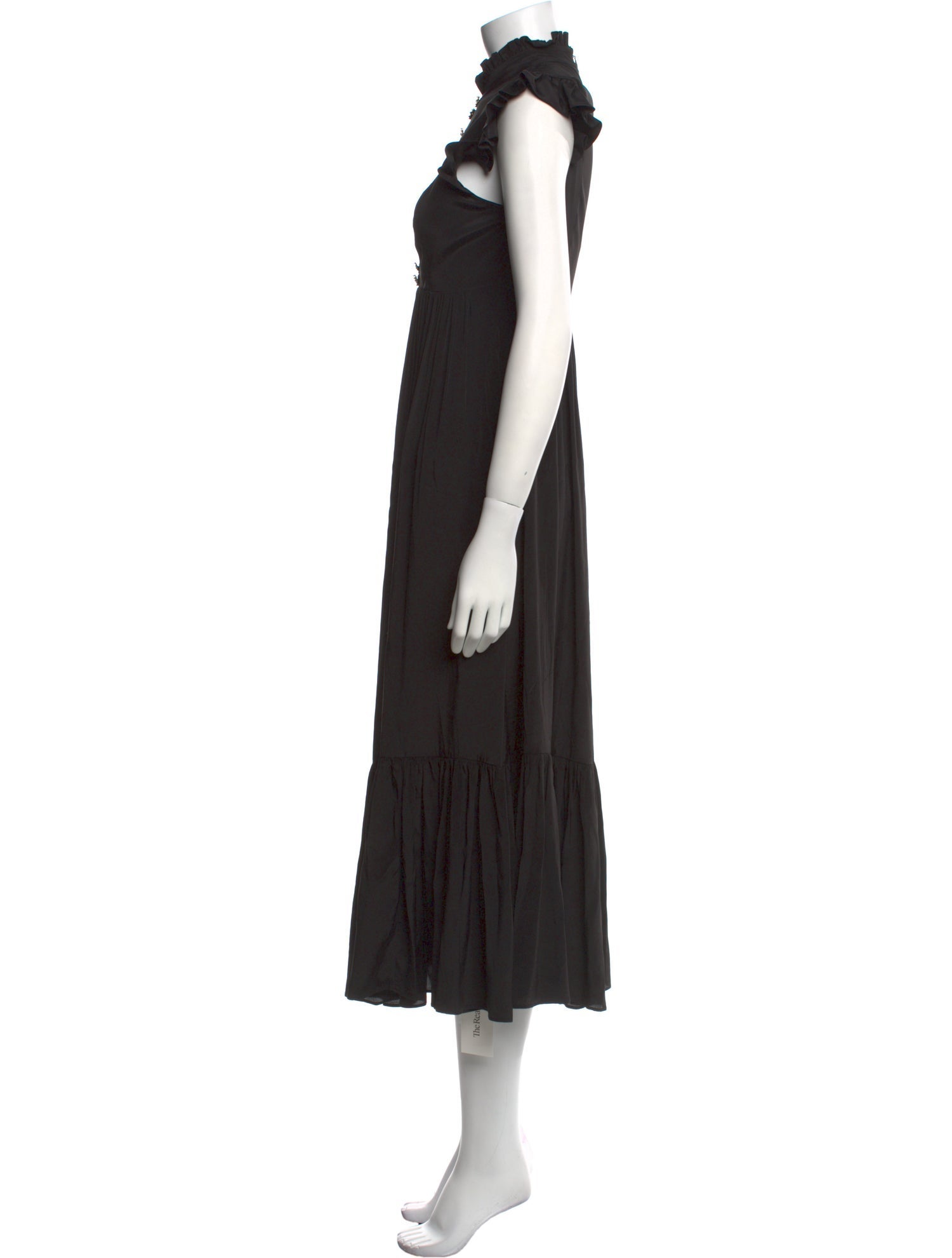 Zimmermann Mock Neck Long Dress