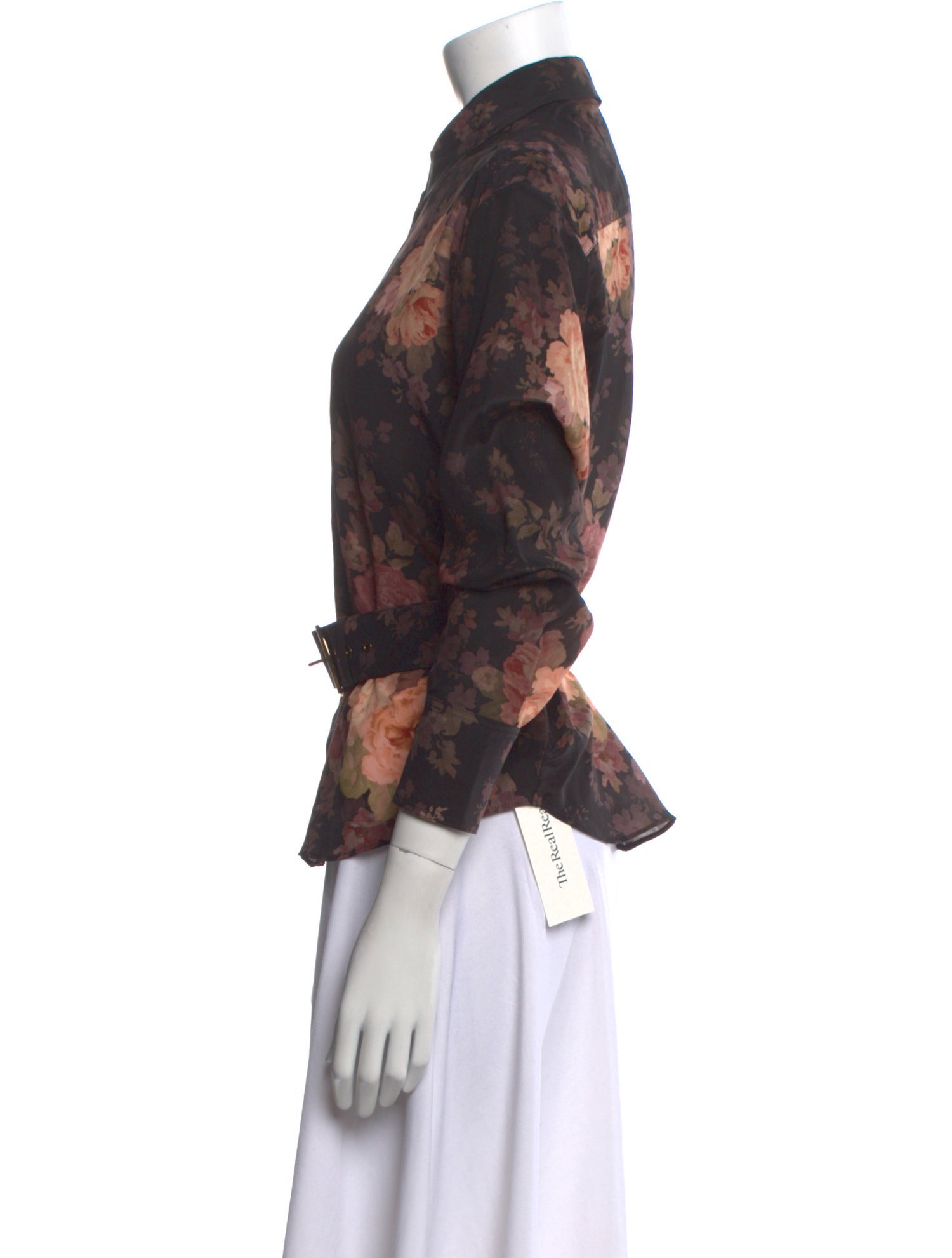 Zimmermann Silk Floral Print Button-Up Top