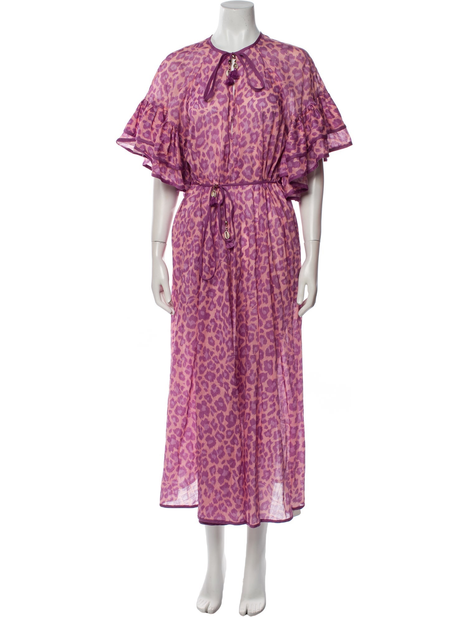 Zimmermann Animal Print Long Dress