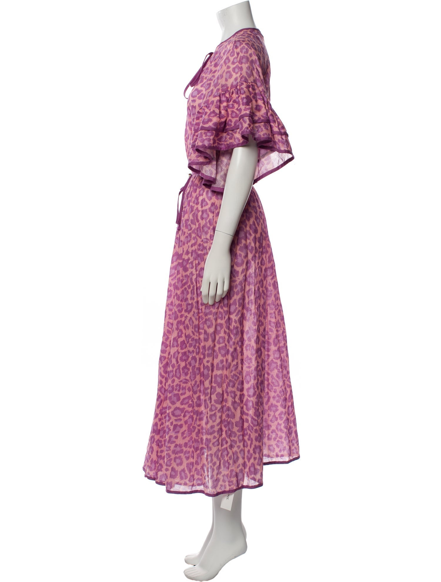 Zimmermann Animal Print Long Dress