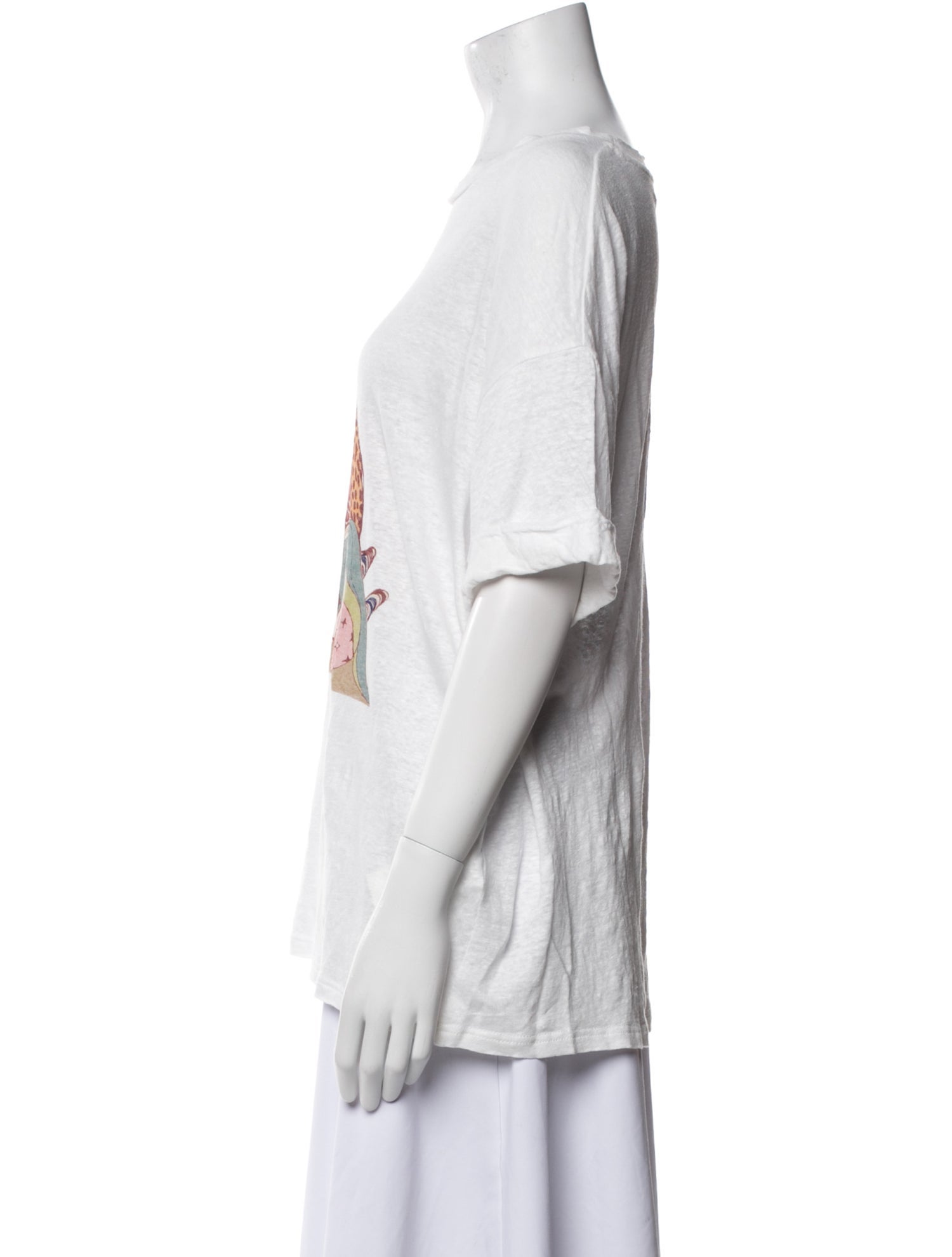 Zimmermann Linen Graphic Print T-Shirt