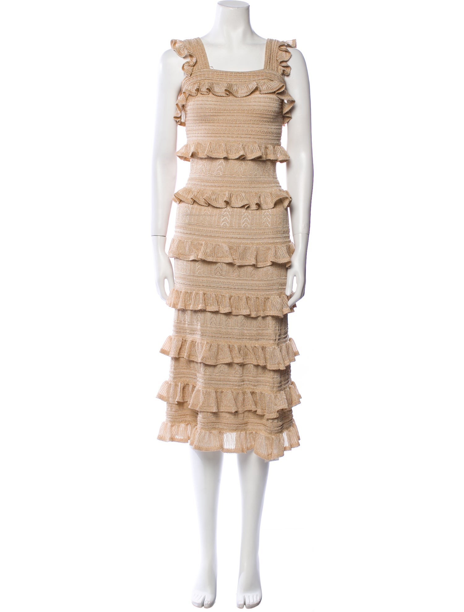 Zimmermann Square Neckline Midi Length Dress