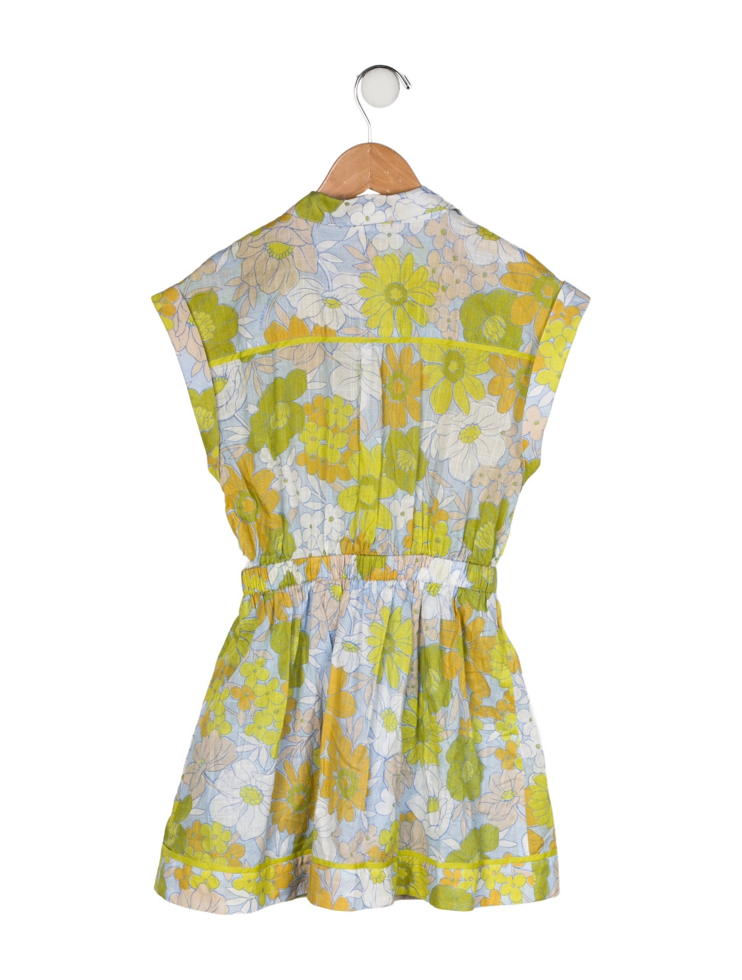 Zimmermann Girls' Floral Printed Sleeveless Dress
