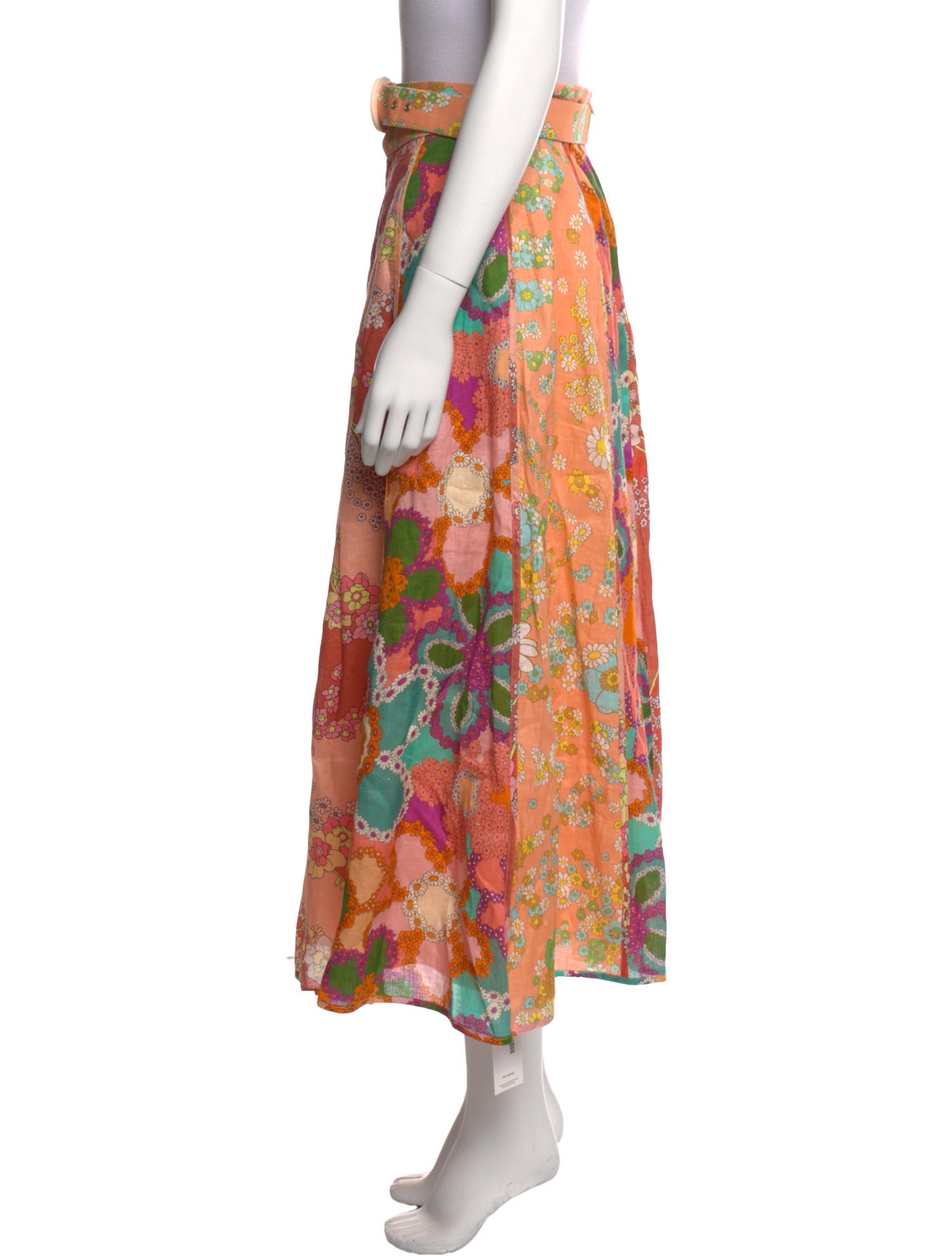 Zimmermann Linen Midi Length Skirt