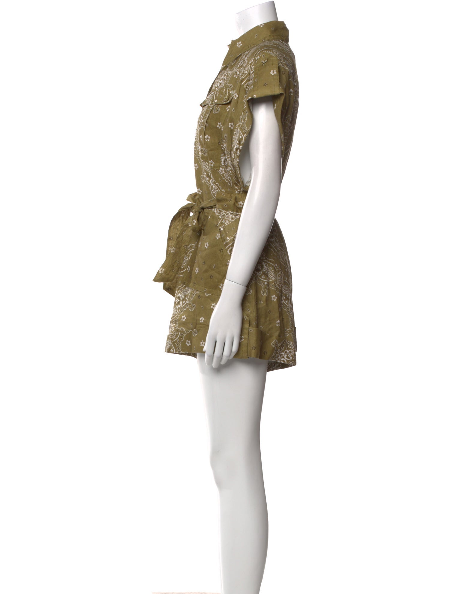 Zimmermann Linen Paisley Print Romper w/ Tags