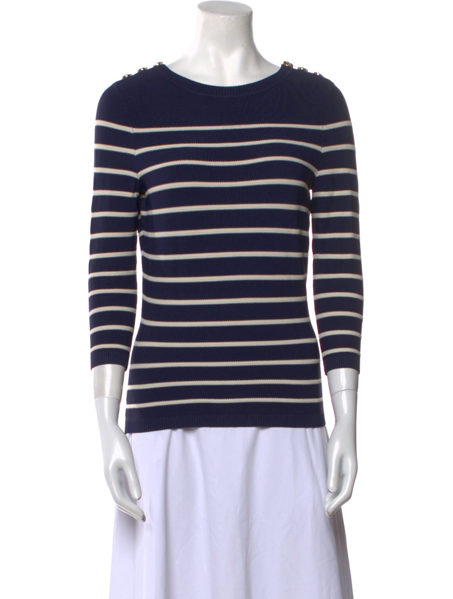 Zimmermann Striped Crew Neck Sweater