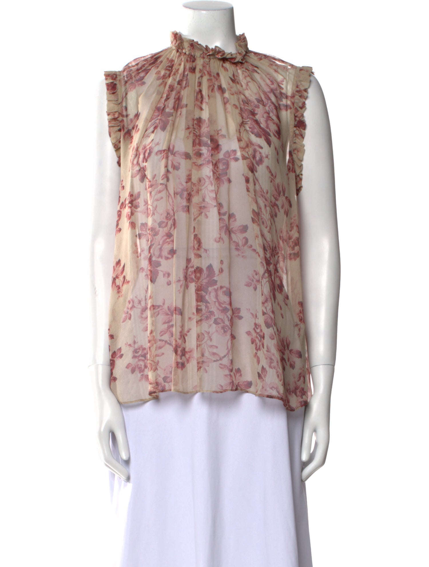 Zimmermann Silk Floral Print Blouse