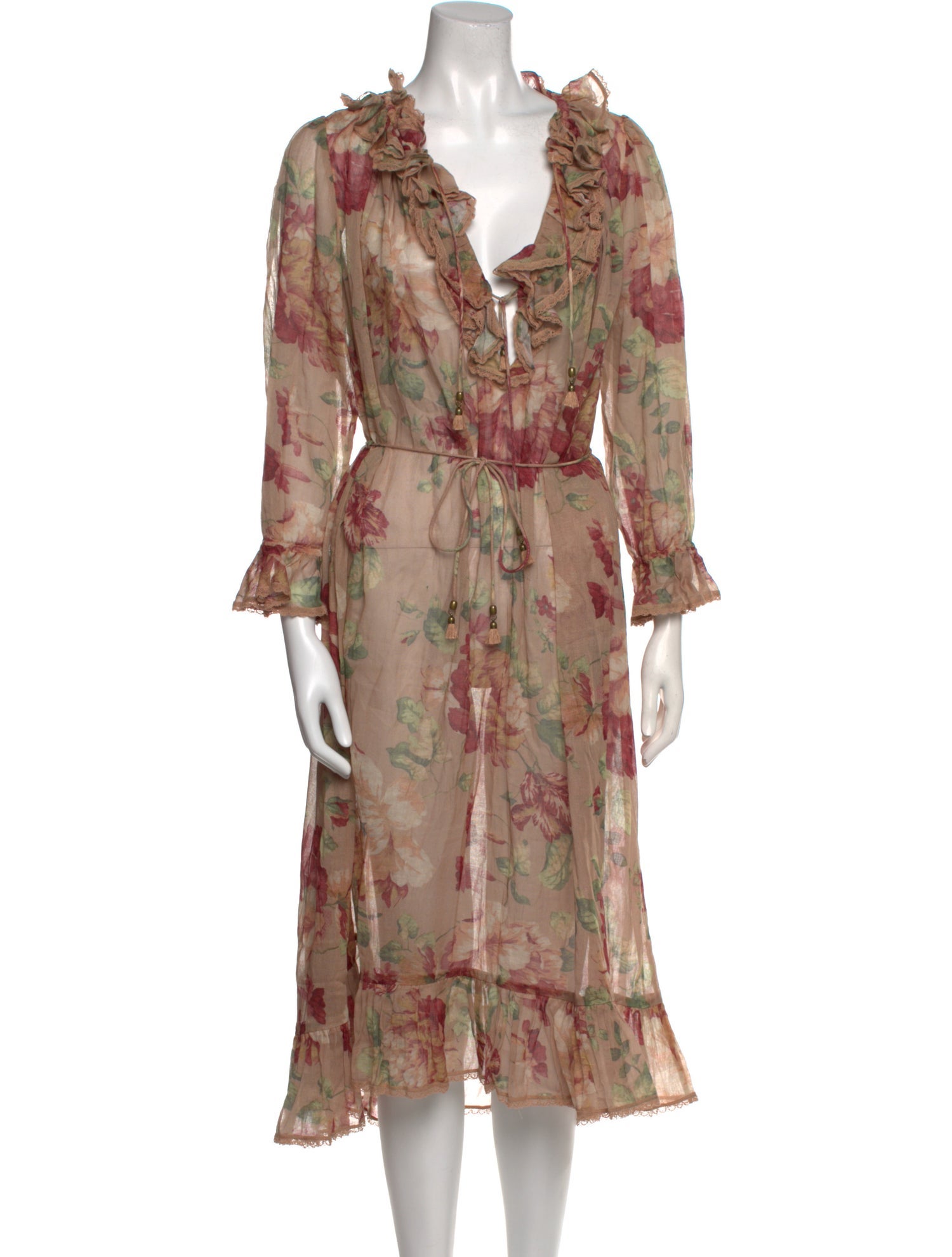 Zimmermann Floral Print Long Dress