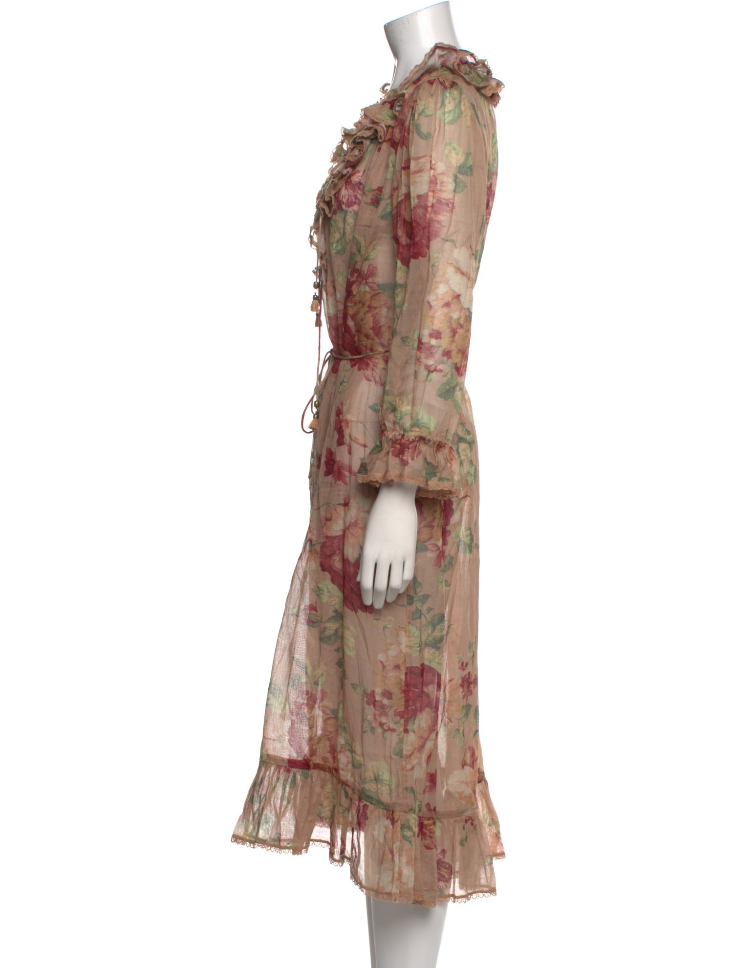 Zimmermann Floral Print Long Dress