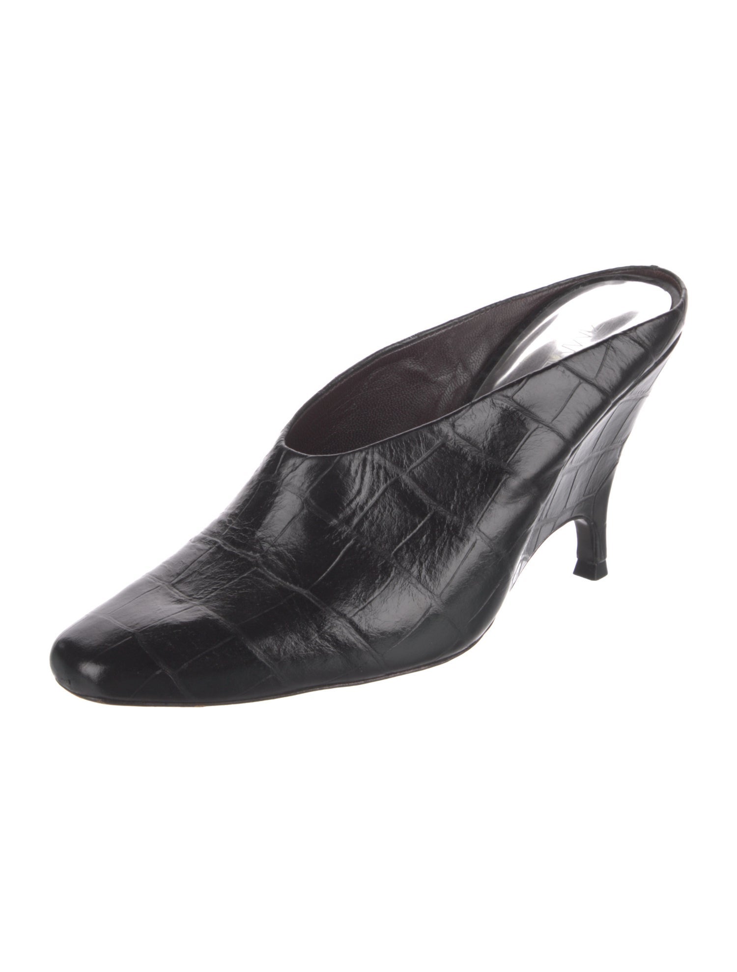 Zimmermann Embossed Leather Mules