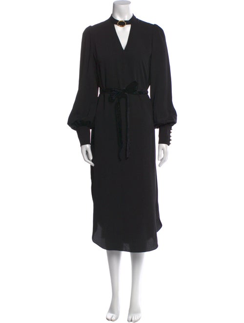 Zimmermann Mock Neck Long Dress