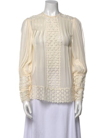 Zimmermann Silk Crew Neck Blouse