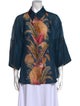 Zimmermann Silk Printed Button-Up Top