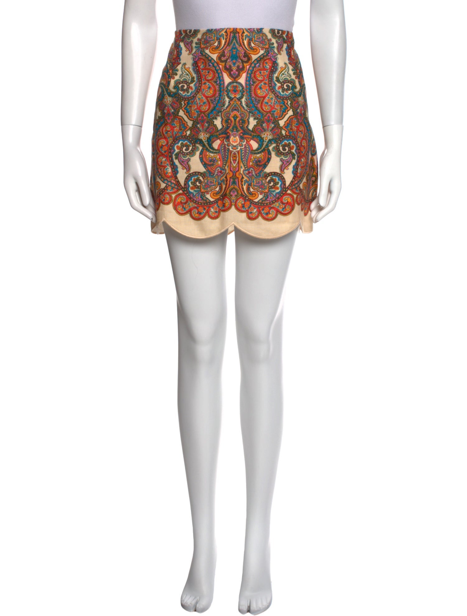 Zimmermann Linen Mini Skirt