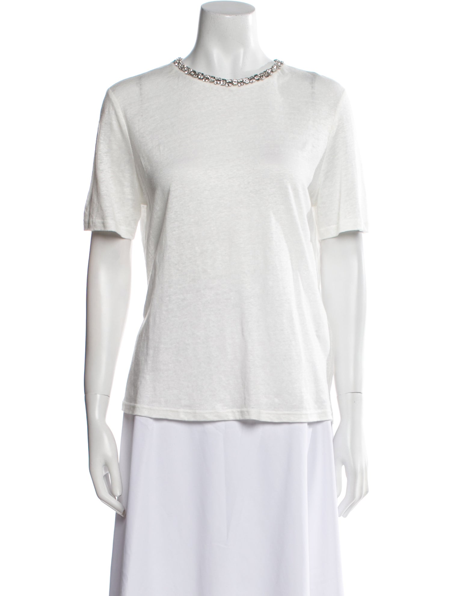 Zimmermann Linen Crew Neck T-Shirt