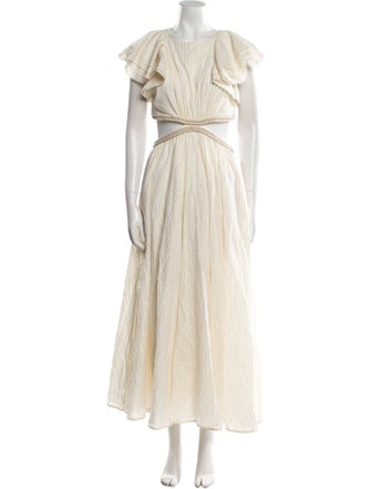Zimmermann Crew Neck Long Dress