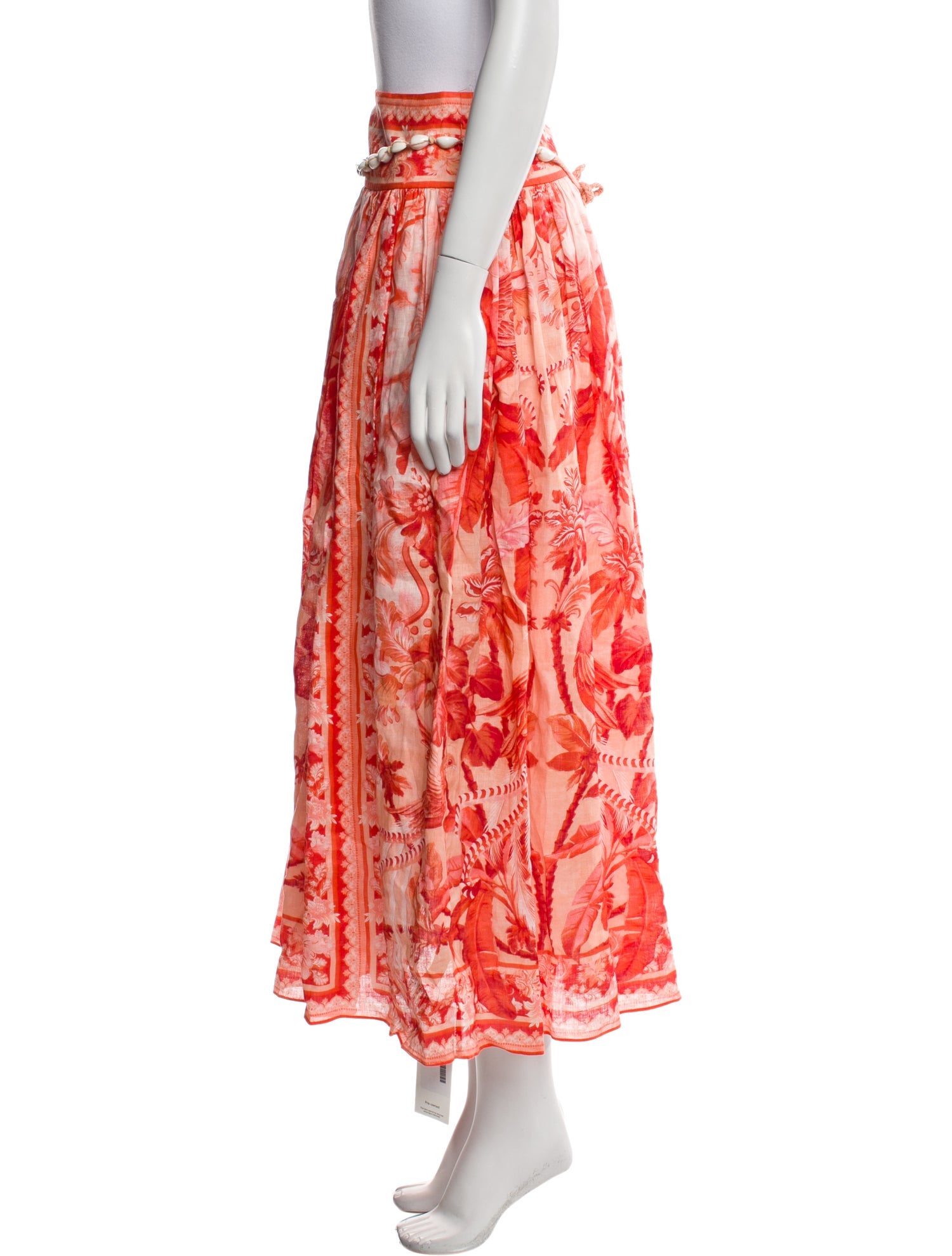 Zimmermann Linen Midi Length Skirt