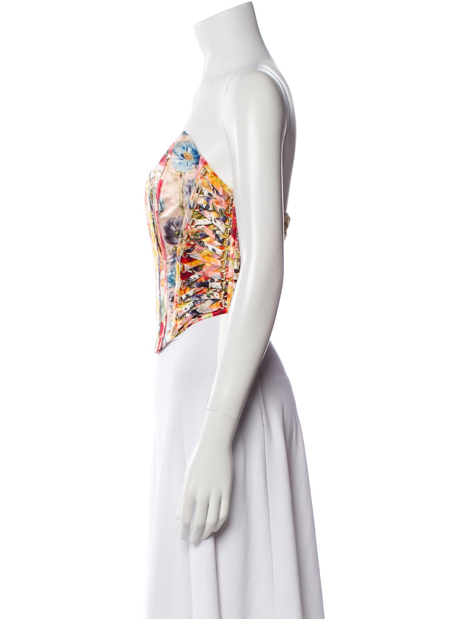 Zimmermann Linen Printed Crop Top