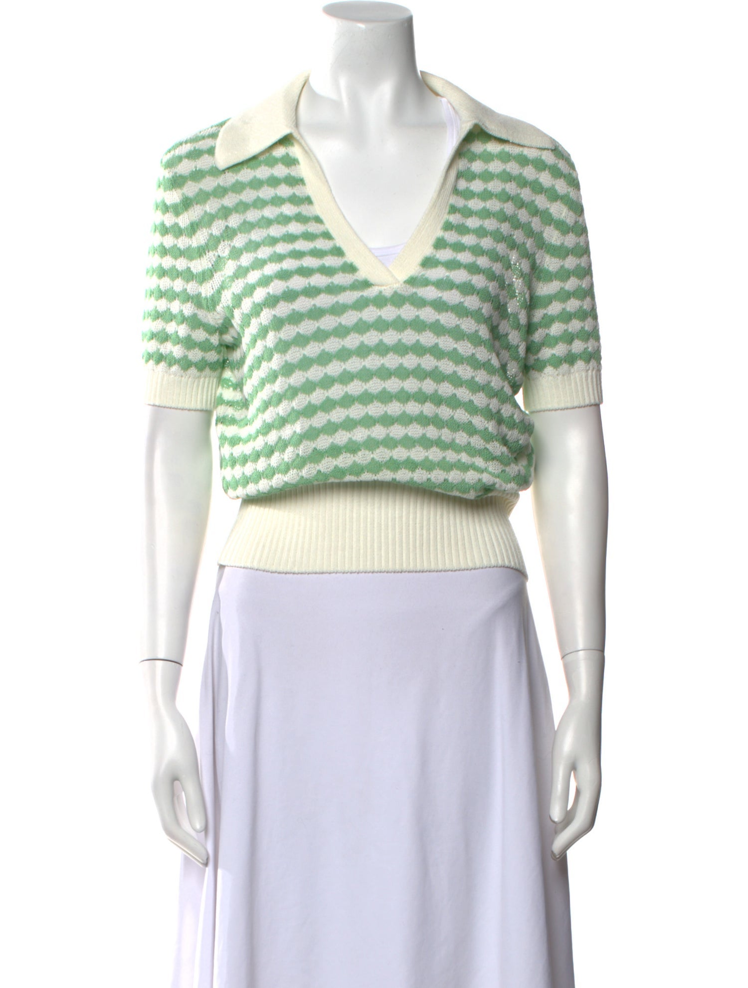 Zimmermann Striped V-Neck Sweater