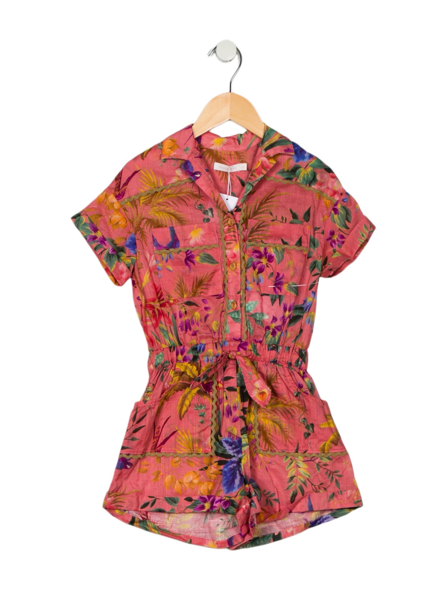 Zimmermann Short Sleeve Romper w/Tags