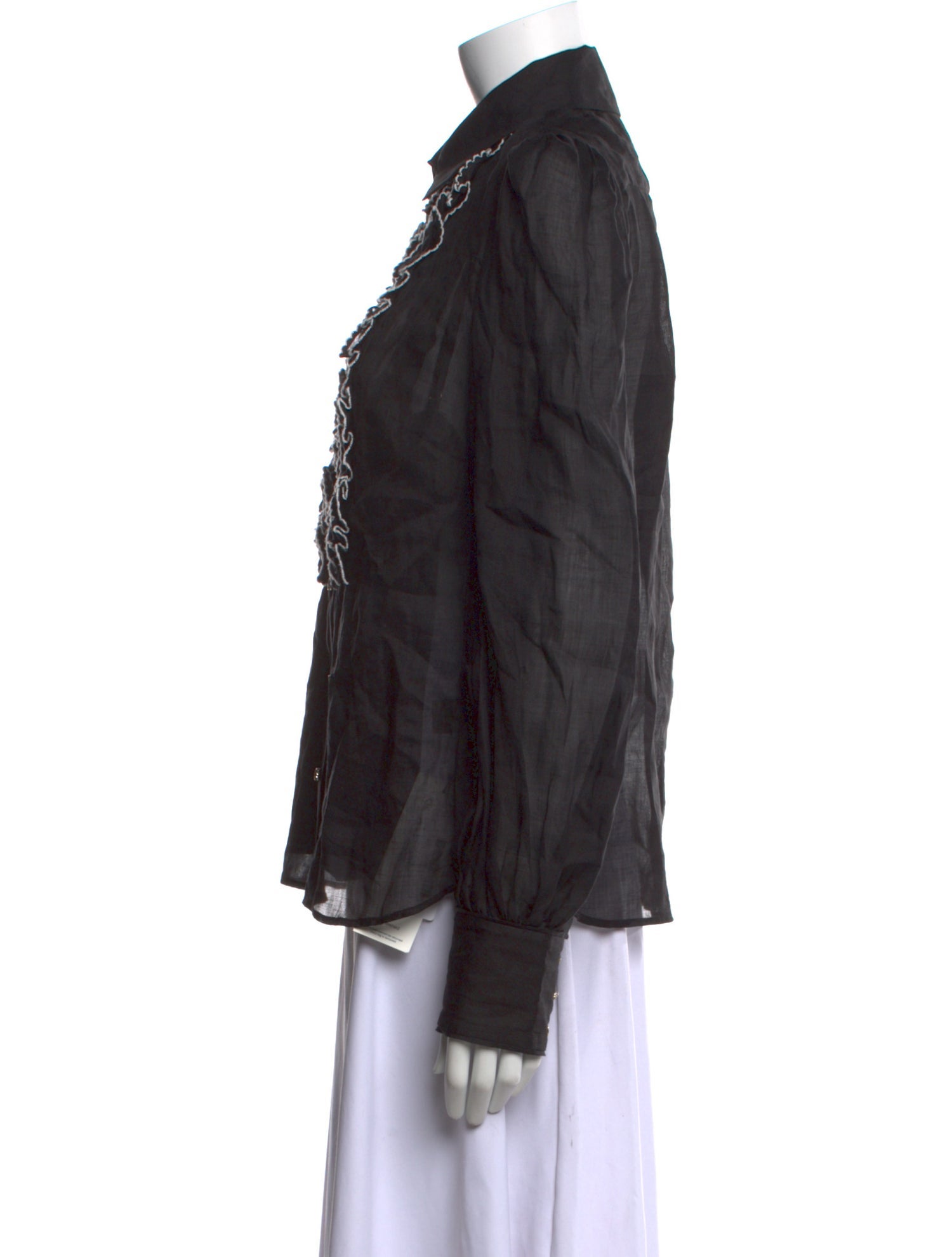 Zimmermann Long Sleeve Button-Up Top