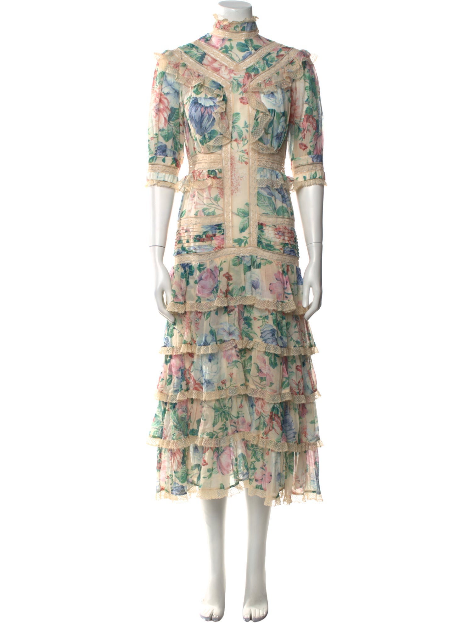 Zimmermann Floral Print Long Dress