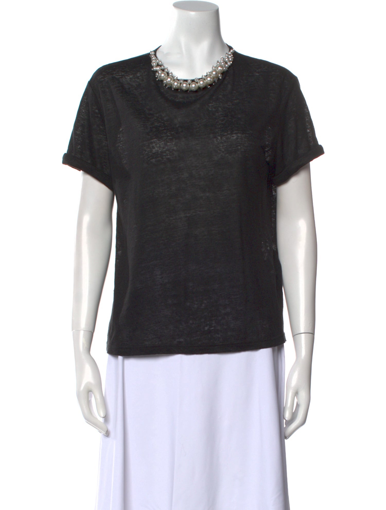 Zimmermann Linen Crew Neck T-Shirt