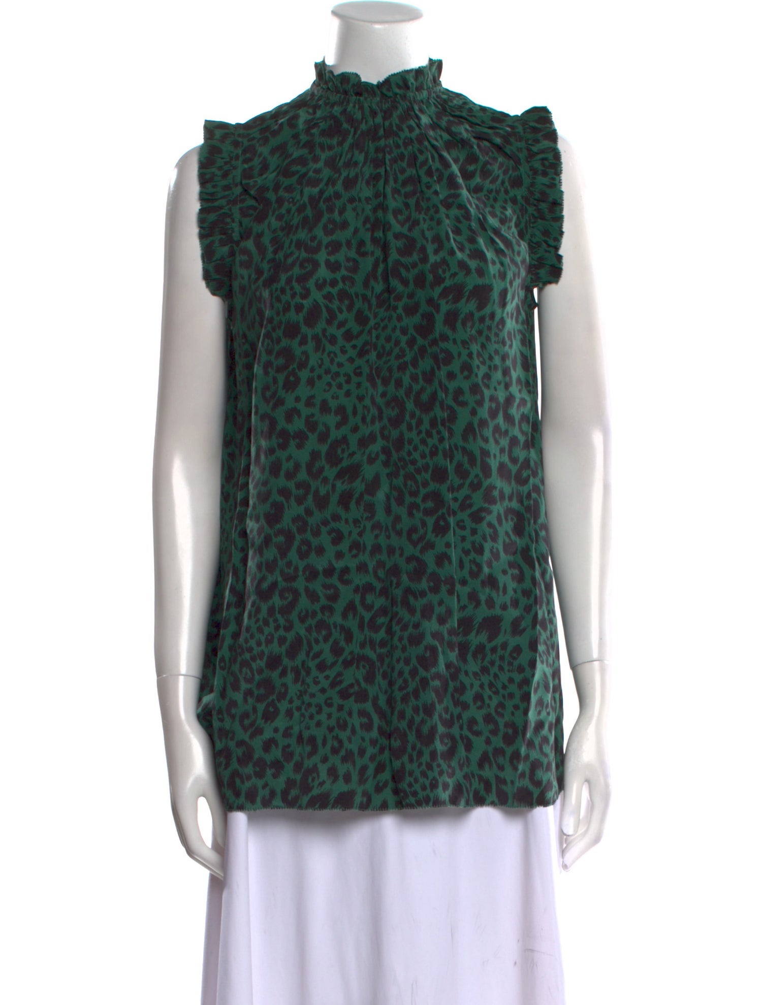 Zimmermann Silk Animal Print Blouse
