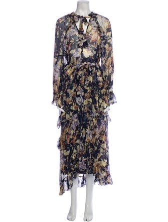 Zimmermann Floral Print Long Dress