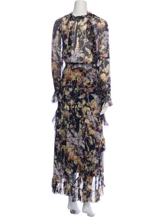 Zimmermann Floral Print Long Dress