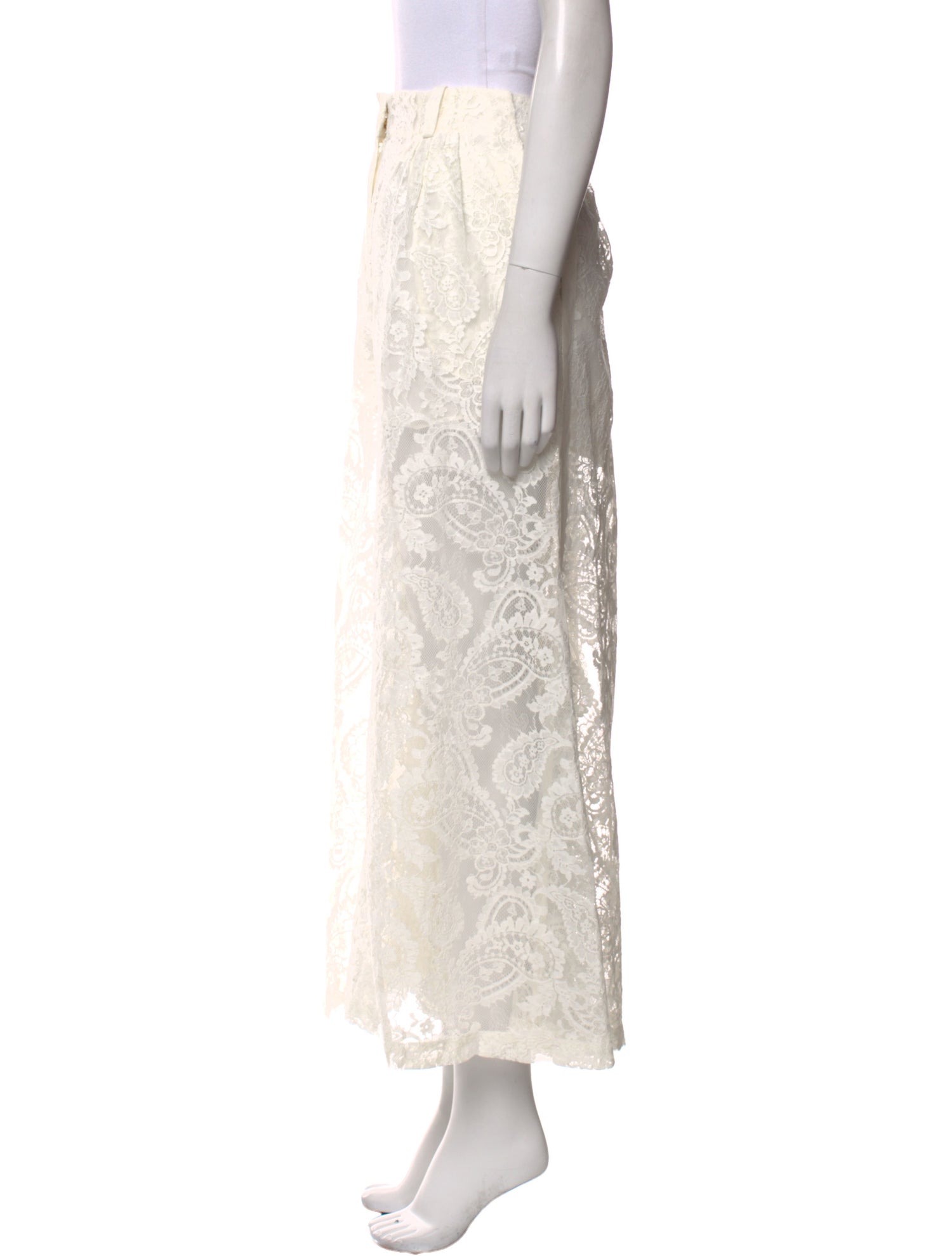 Zimmermann Lace Pattern Wide Leg Pants