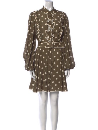 Zimmermann Polka Dot Print Mini Dress