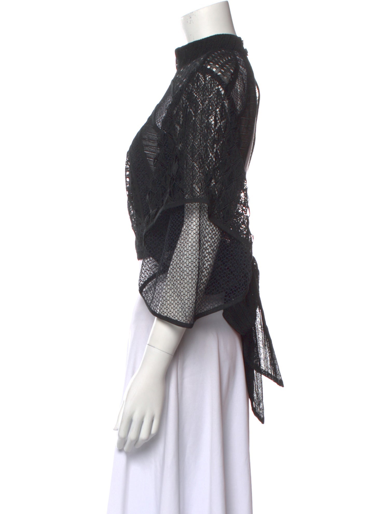 Zimmermann 2014 Mock Neck Crop Top