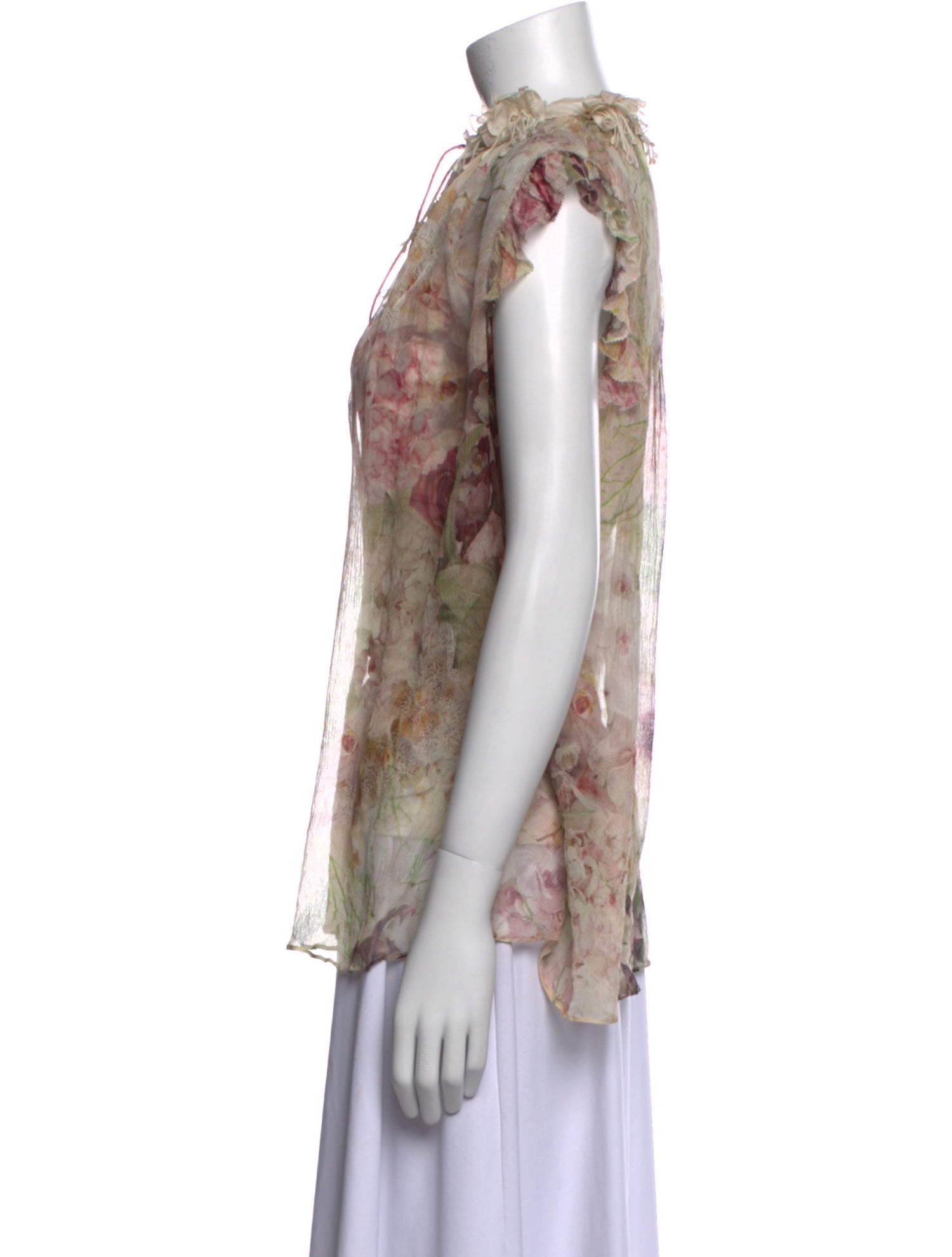 Zimmermann Silk Floral Print Blouse