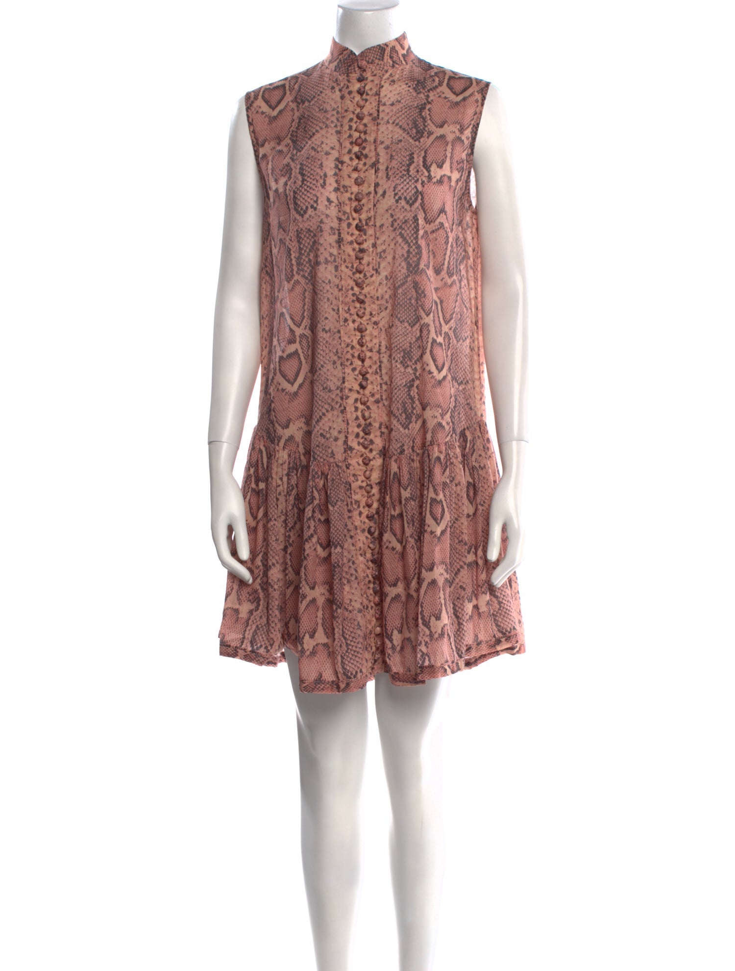 Zimmermann Animal Print Knee-Length Dress