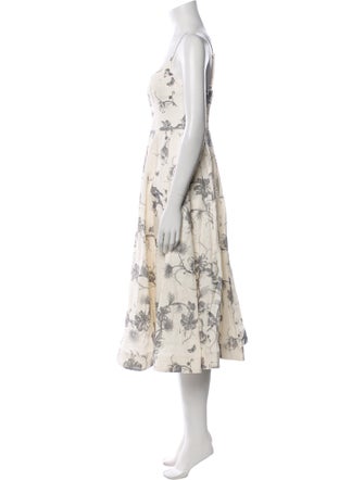 Zimmermann Floral Print Midi Length Dress