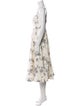 Zimmermann Floral Print Midi Length Dress