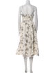 Zimmermann Floral Print Midi Length Dress