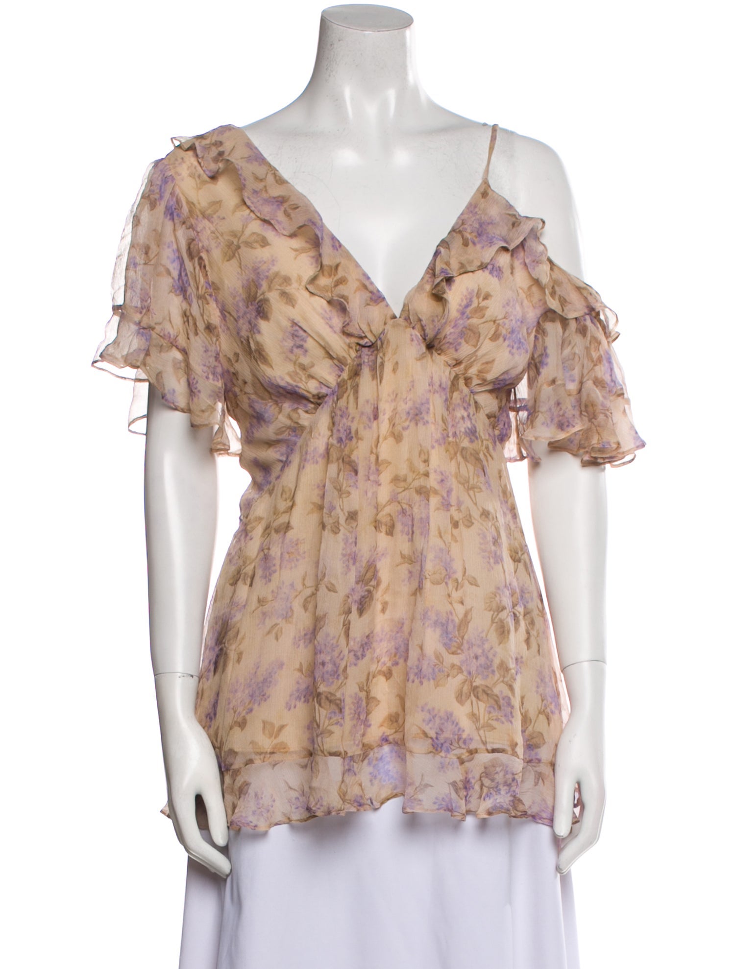 Zimmermann Silk Floral Print Blouse
