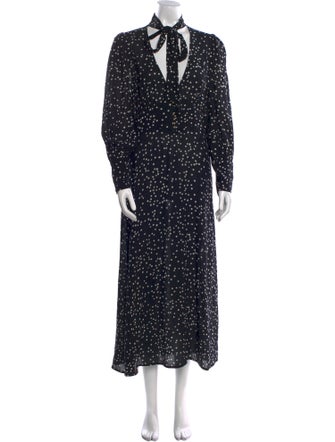 Zimmermann Polka Dot Print Long Dress