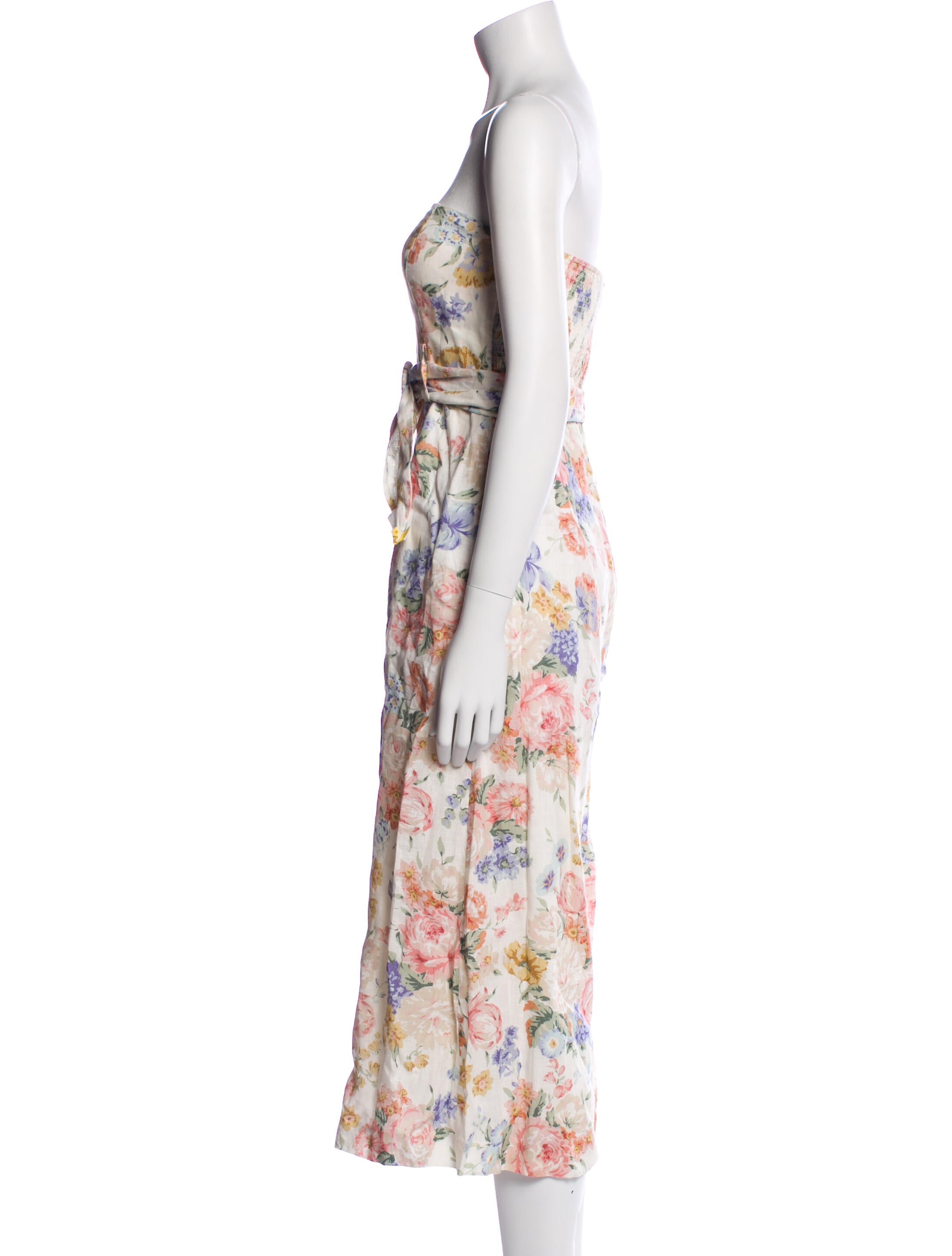 Zimmermann Linen Printed Jumpsuit