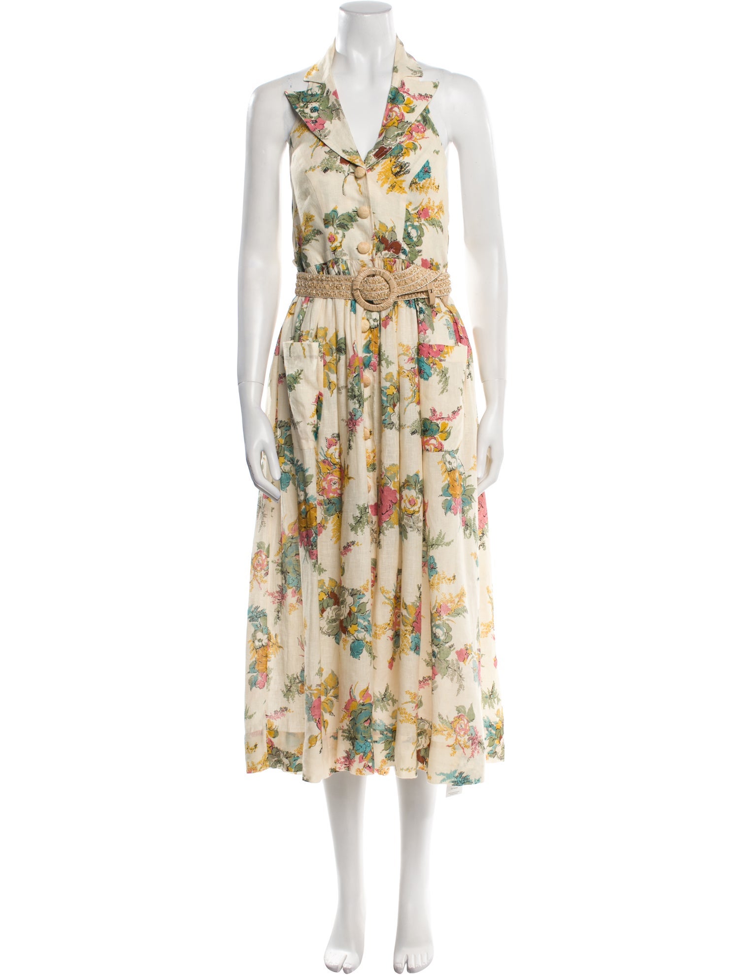 Zimmermann Linen Midi Length Dress